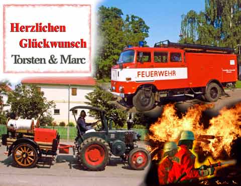 Fototorte Druck Feuerwehr